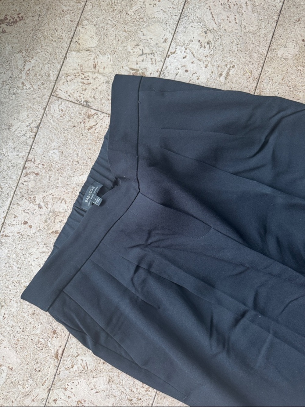 Babaton Black Pleated Trousers - Picture 2 of 7